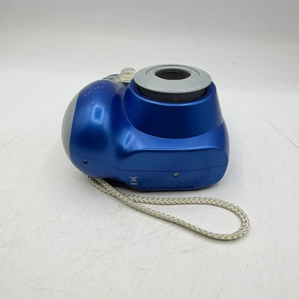 Polaroid 300 Instant Film Camera Blue w/ Strap - Tested & Working